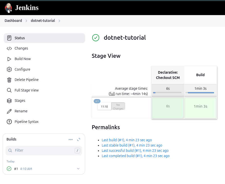 Initial Pipeline Success