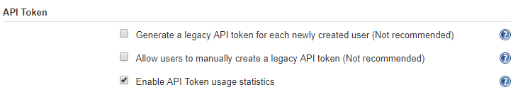 security configuration options