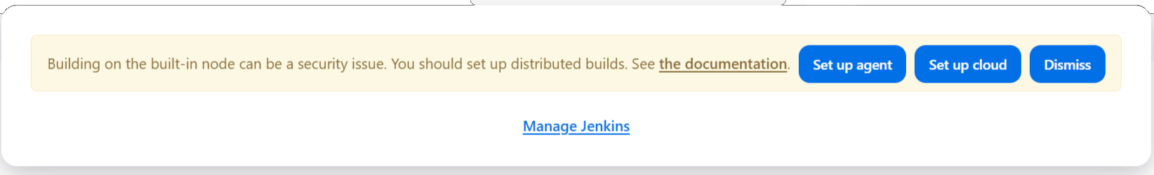 Jenkins complaining about the absence of an agent