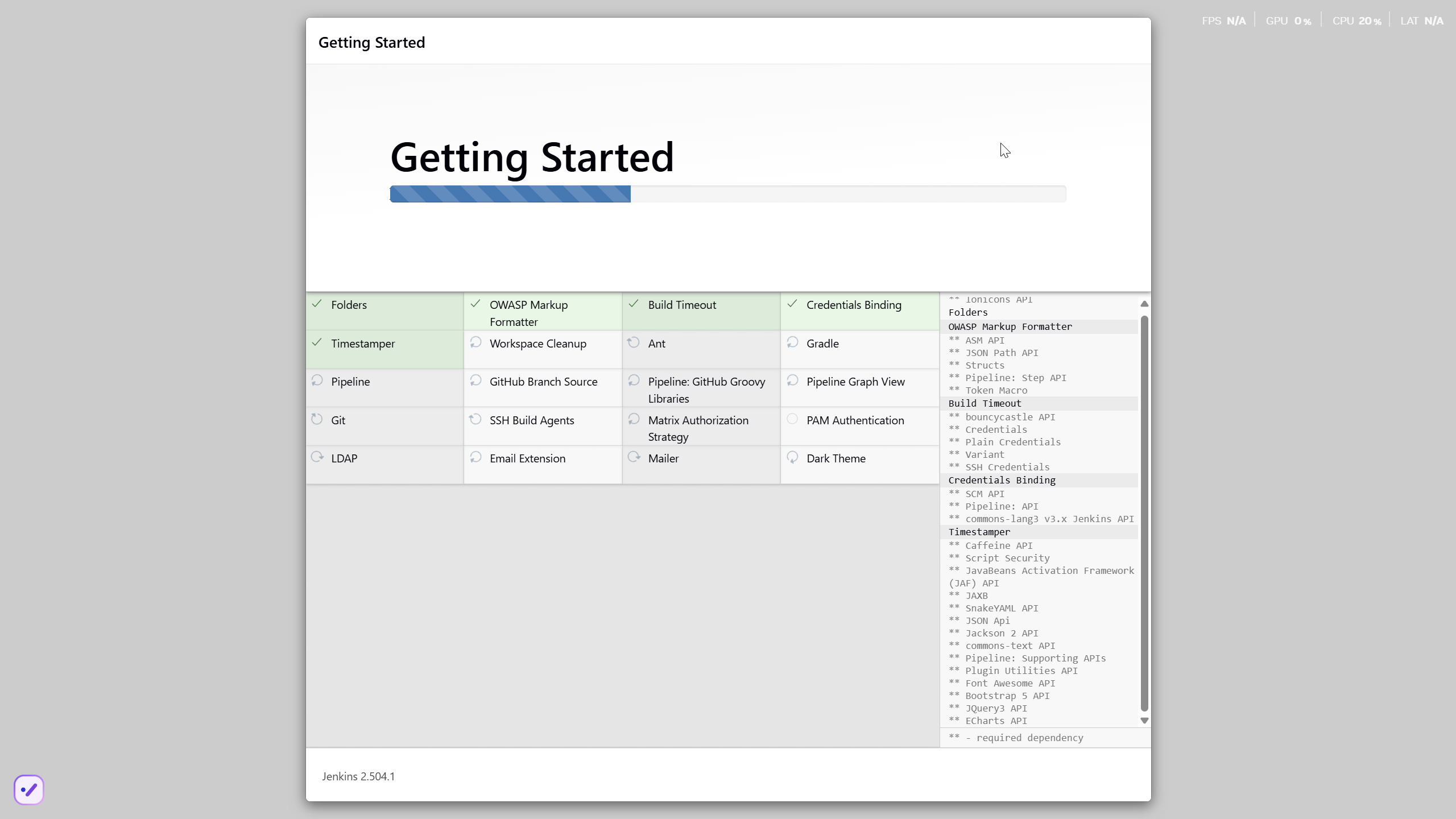standard plugins install