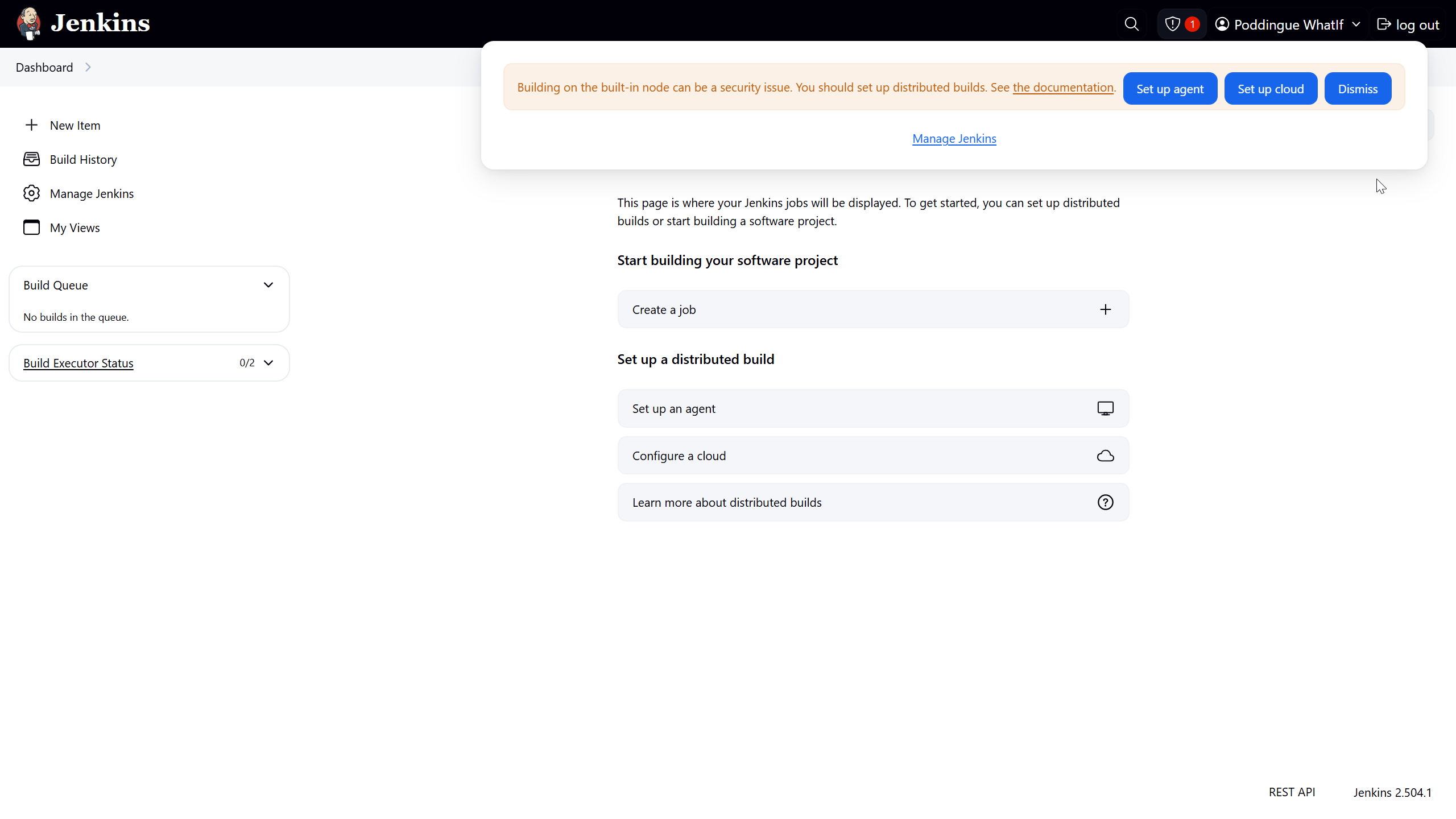standard security warning