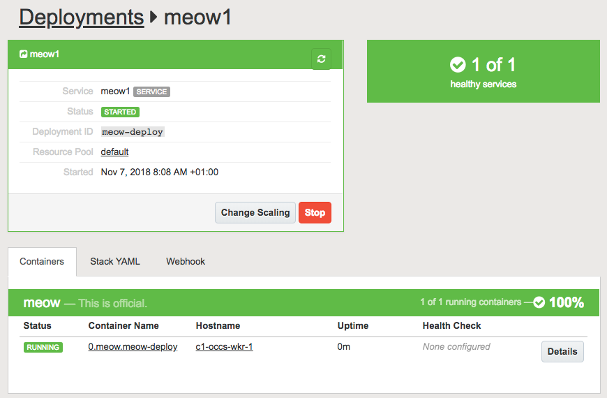 The quality assured Docker container runs in the Oracle Cloud. 07